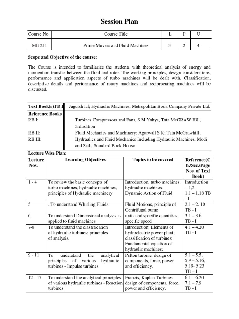 Prime Movers & Fluid Mechanics PDF Turbine Pump