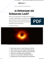 Ist das Universum ein Schwarzes Loch - Spektrum der Wissenschaft