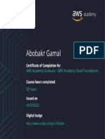 Abobakr Gamal: AWS Academy Graduate - AWS Academy Cloud Foundations