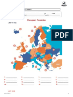 European Countries: Label The Map