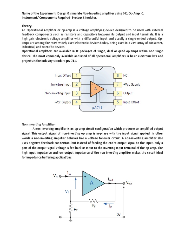 Name of The ExperimentDesign & Simulate NonInverting Amplifier Using
