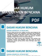 Dasar Hukum Manajemen Bencana