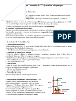 Correction Examen de TP Synthese Organique - Licence Pharmaceutique Et Organique