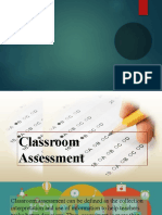 Classroom Assessment in Four Essential Components