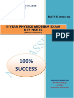 Iiyear Physics Midterm Imp Oqestions