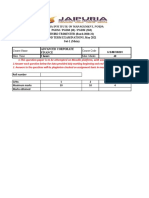 JAIPURIA PGDM EXAM SET 1 ADVANCED CORP FINANCE