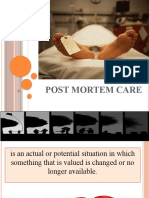 Post Mortem Care Discussion