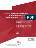 Broschüre Zur Volksabstimmung Am 29. Mai 2022
