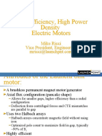 High Efficiency, High Power Density Electric Motors