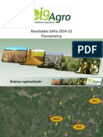 Resultados Safra 2014-15 - Balanço Pluviométrico e Hídrico Soja