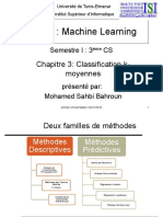 Cours: Machine Learning: Semestre I: 3 CS