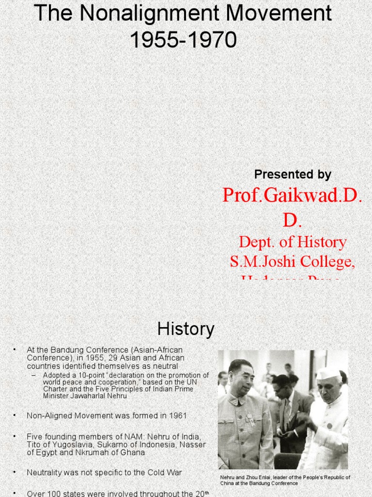Prof Gaikwad.D. D. Dept. of History S.M.Joshi College, Hadapsar