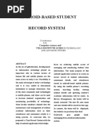 Android-Based Student Record System: Computer Science and Vels Institute Scien