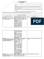 Planificación Abril Unidad 3 y 4