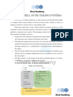 The Cornell Note-Taking System