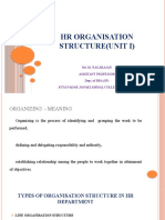 HR Organisation Structures