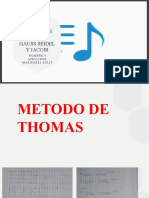 METODO DE THOMAS, GAUSS SEIDEL Y JACOBI