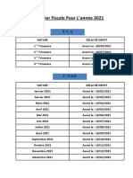 Calendrier Fiscale Pour L