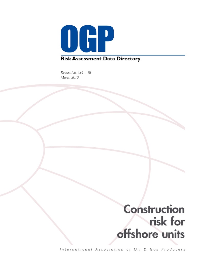 Construction risk for offshore units risk assessment data directory
