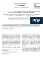 Characteristic Overpressure-Impulse-Distance Curves For The Detonation of Explosives, Pyrotechnics or Unstable Substances