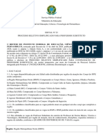 Processo Seletivo IFPE para Professor Substituto