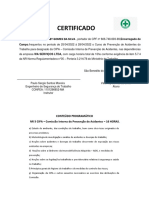 Certificado CIPA DESIGNADO WA SERVIÇOS