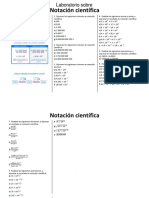 Notación Científica - Ejercicios Resueltos PDF - LABORATORIO