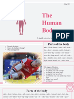 The Human Body: To Identify Parts of The Body and Talk About Injuries