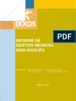 Informe Mensual - Empresa Ixxos Spa (Abril)
