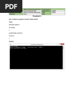 Practical 1: Aim: A) Write A Program To Print "Hello World". Code