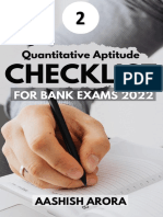 Quant Checklist 02 PDF 2022 by Aashish Arora