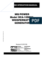 Generators Portable Whisperwatt DCA10SPX3 Rev 1 Standard Manual