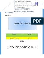 Lista de Cotejo