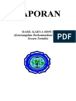 Laporan Hasil Karya Siswa Secara Tertulis