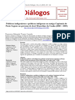 Políticas Indigenistas e Políticas Indígenas Na Antiga Capitania de