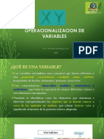 Operacionalizacion de Variables