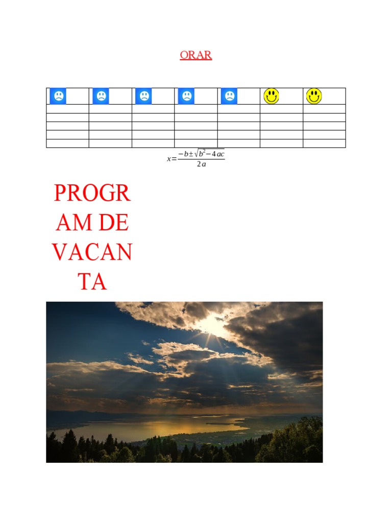 Vacanta Si Scoala PDF
