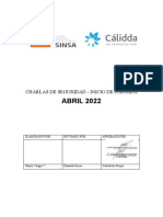 CHARLAS DE SEGURIDAD  - ABRIL 2022