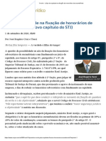 ConJur - Juízo de Equidade Na Fixação de Honorários de Sucumbência