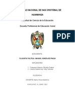 Manuel González Prada, precursor del pensamiento político peruano