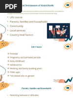 Social Determinants of Mental Health