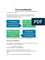 Zero and First Conditionals Grammar