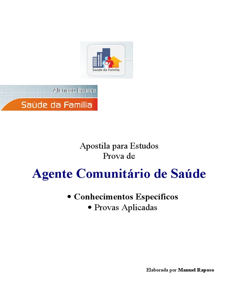 Apostila Agente de SAUDE | PDF | Promoção de saúde | Transplante de órgãos