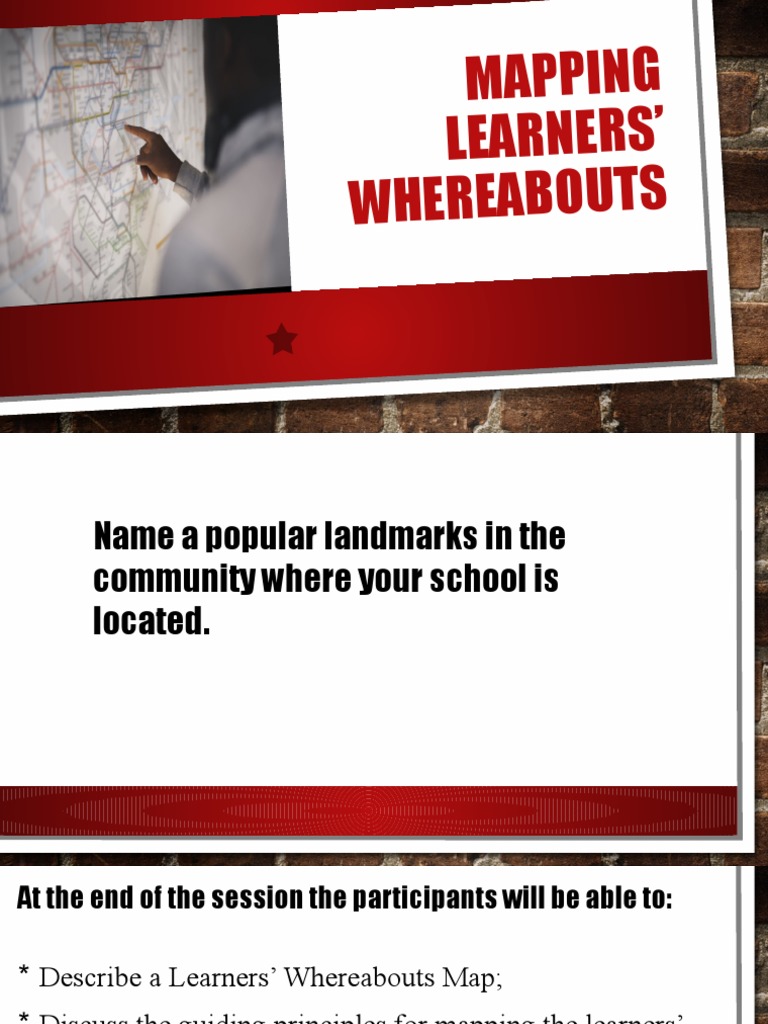 Mapping Learners' Whereabouts Guide | PDF | Cognition