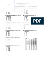 Examen Grado 6°