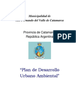Plan de Desarrollo Urbano Ambiental de San Fernando Del Valle de Catamarca