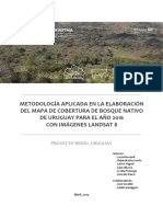 Landsat - 8 - Metodología - Mapa - Bosque - Nativo - 2016 - Proyecto - REDD+ - UY