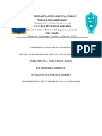 Universidad Nacional de Cajamarca Facultad de Ciencias Agrarias EAP Ingeniería Ambiental Tarea Práctica Ejercicios de Límites