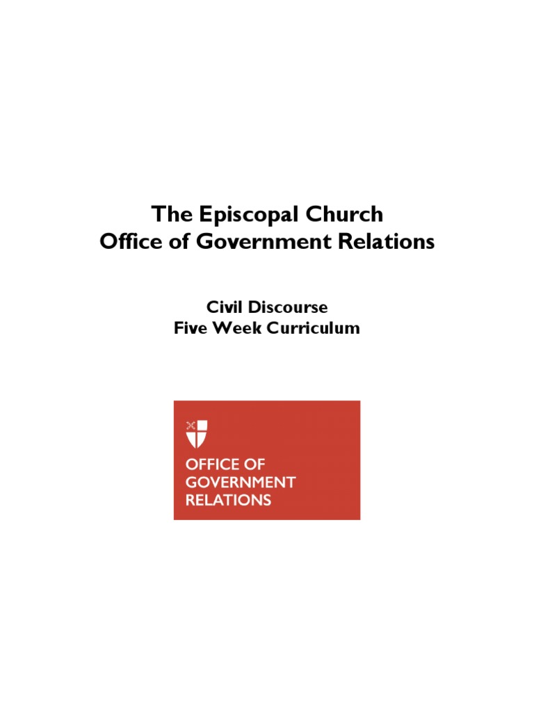 Civil Discourse | PDF | Policy | Anglicanism