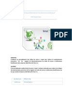 Procedimientos Mantenimiento Preventivo en Nodos Gilat